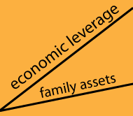 Family asset leverage graph
